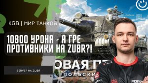 SERVER ★ 10800 УРОНА - СЕРВЕР НЕ ПОЧУВСТВОВАЛ ПРОТИВНИКОВ НА ZUBR!