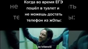 Когда во время егэ пошёл в туалет