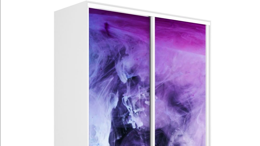 Обзор шкафа-купе "Экспресс", Фасад: Белый снег, Корпус: Белый снег смотреть онлайн