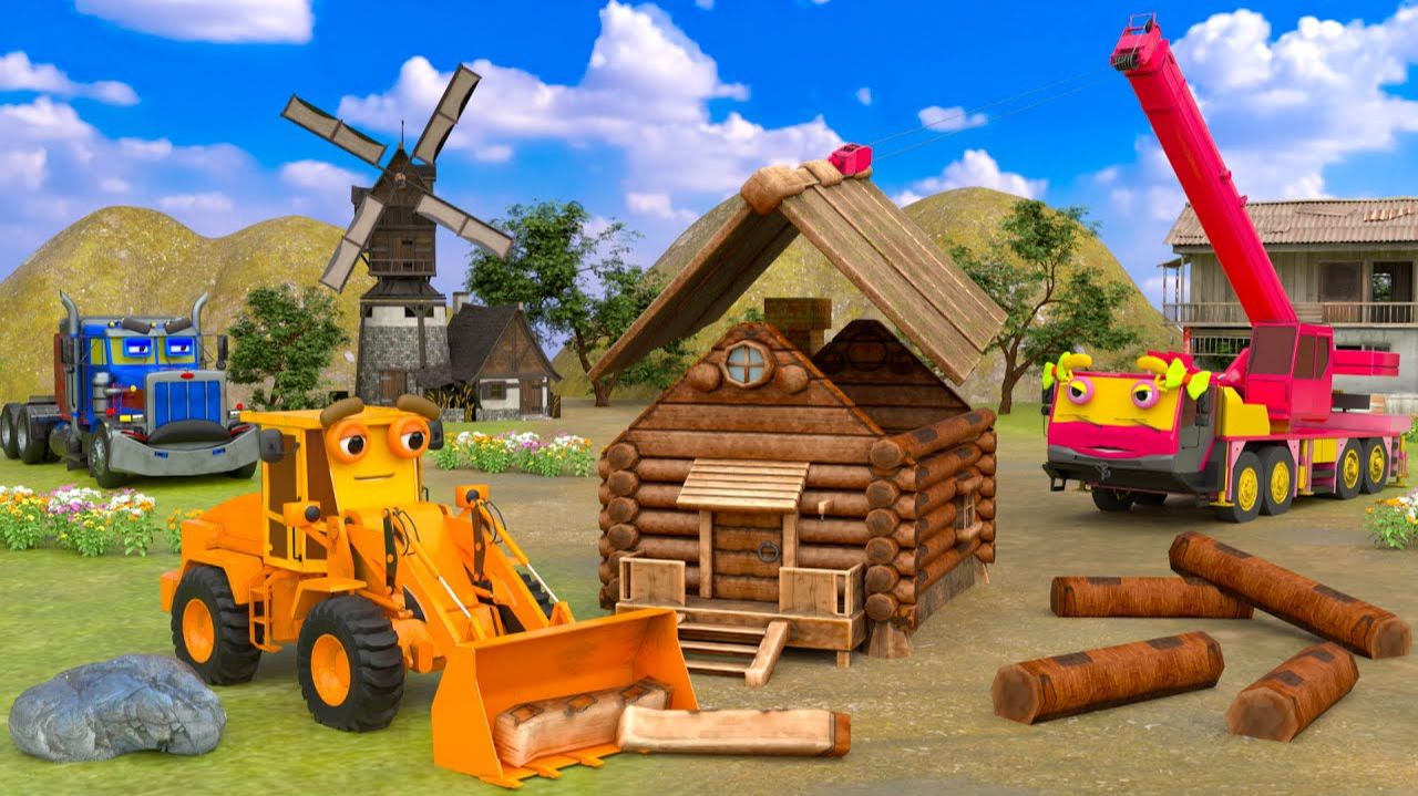 МУЛЬТИК МАШИНКИ ВИДЕО ПРО МАШИНКИ СТРОЯТ ДОМИК МУЛЬТФИЛЬМЫ ЦВЕТНЫЕ МАШИНКИ ИГРУШКИ МАШИНКИ