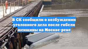 В СК сообщили о возбуждении уголовного дела после гибели женщины на Москве-реке
