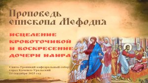 Исцеление кровоточивой и воскресение дочери Иаира | Проповедь епископа Мефодия