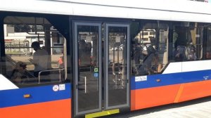 Еду в Новом трамвае на ЖД Вокзал чтобы ехать на СуперНиндзю 23.08.2025