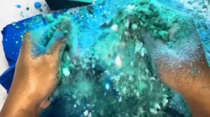 АСМР Мел белый+синий подборка#4