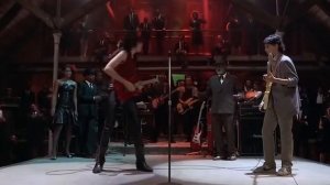 Знаменитая гитарная дуэль из фильма "Перекресток". В роли Джека Батлера - Стив Вай.