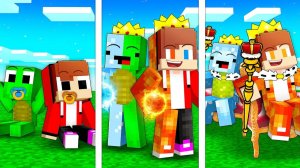 Джей Джей и Майки стали королями ЛЬДА и ЛАВЫ - Жизненный цикл - Анимация для Майнкрафта