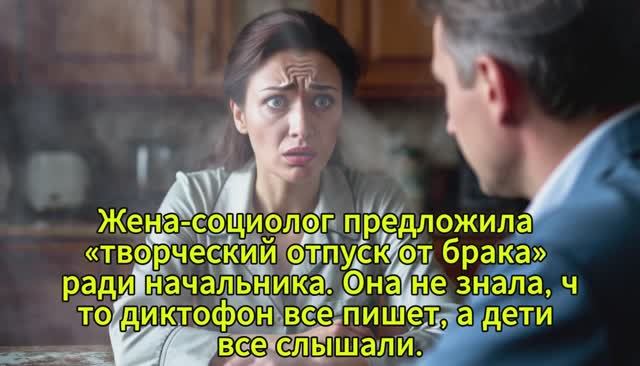 Жена предложила «творческий отпуск от брака» ради начальника. Она не знала, что диктофон все пишет смотреть онлайн