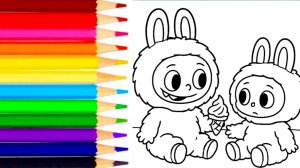 Лабуба раскраска | Видео для детей | Мультики с игрушками