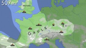 История кельтов, X-III века до н. э. Подвижная карта с канала "Ollie Bye".