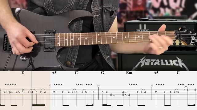 Metallica - The Unforgiven Cover (Табулатура) Guitar Tutorial TABS смотреть онлайн