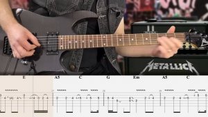 Metallica - The Unforgiven Cover (Табулатура) Guitar Tutorial TABS