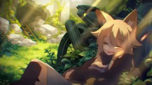 Девочка - Лисичка | Cute Sleepy Fox Girl - Живые Обои