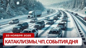 Новости Сегодня 23.11.2025 -  Катаклизмы за сегодня, ЧП, События дня | Китай Индия Европа Россия США