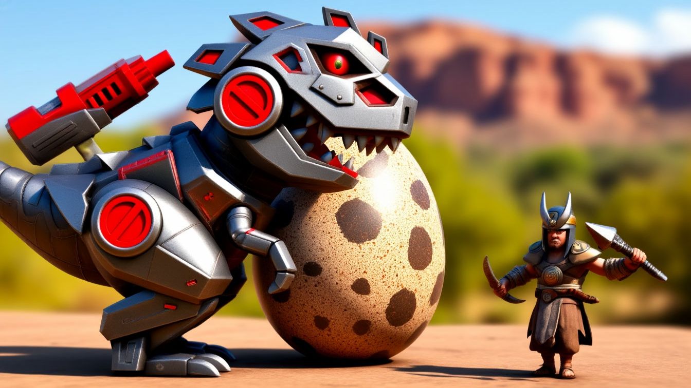 ТИРЕКС с ЛАЗЕРАМИ Дино Беш 2 атака троглодитов на динозавров мир юрского мульт игра андроид смотреть онлайн