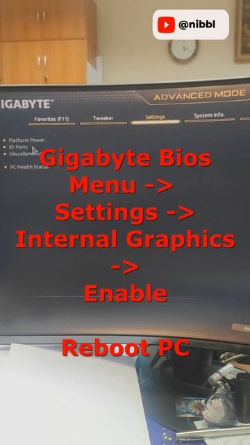 #bios #gigabyte #asus enable video cart and discrete cart on #PC #shorts смотреть онлайн