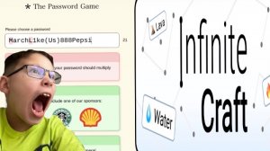 Играю в the password game и infinity craft