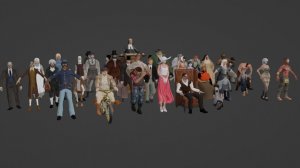 BLENDER 3.6 Оригами ресурс для ускорения скульпта для мульта