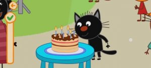 Три Кота Мультфильм Игра День рождения Сажика