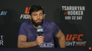 Пресс-конференция UFC Царукяна после боя против Хукера