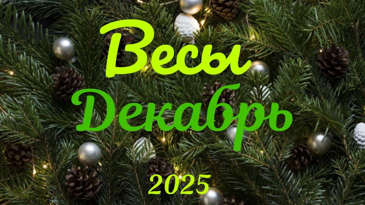 Весы♎Таро- прогноз на Декабрь🕊