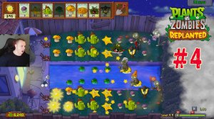Plants vs Zombies replanted #4 ➤ Глава - Туман - Бассейн с туманом➤Растения против зомби 1 replanted