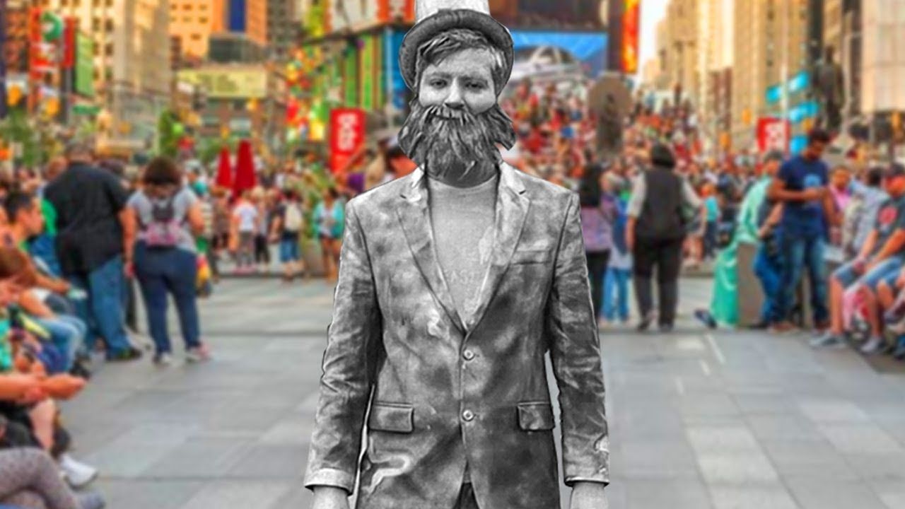 Стою 24 часа Неподвижно - Статуя Челлендж смотреть онлайн