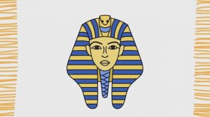 Как нарисовать маску Тутанхамона