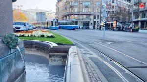 Утренний рынок Цюриха прогулка по солнечному городу 🌞