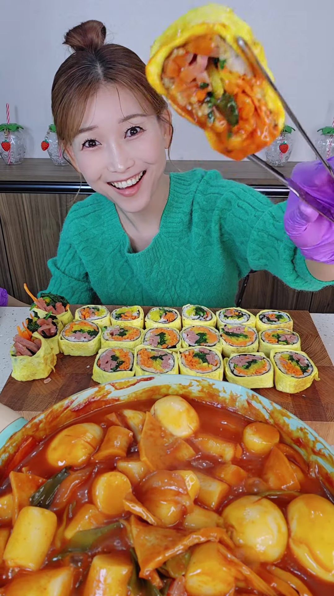 Кимбап с яйцом и рисом 🤩