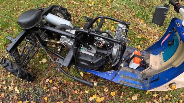 Самый быстрый мотороллер муравей с автоматической трансмиссией. 4т 250 куб вариатор понижайка