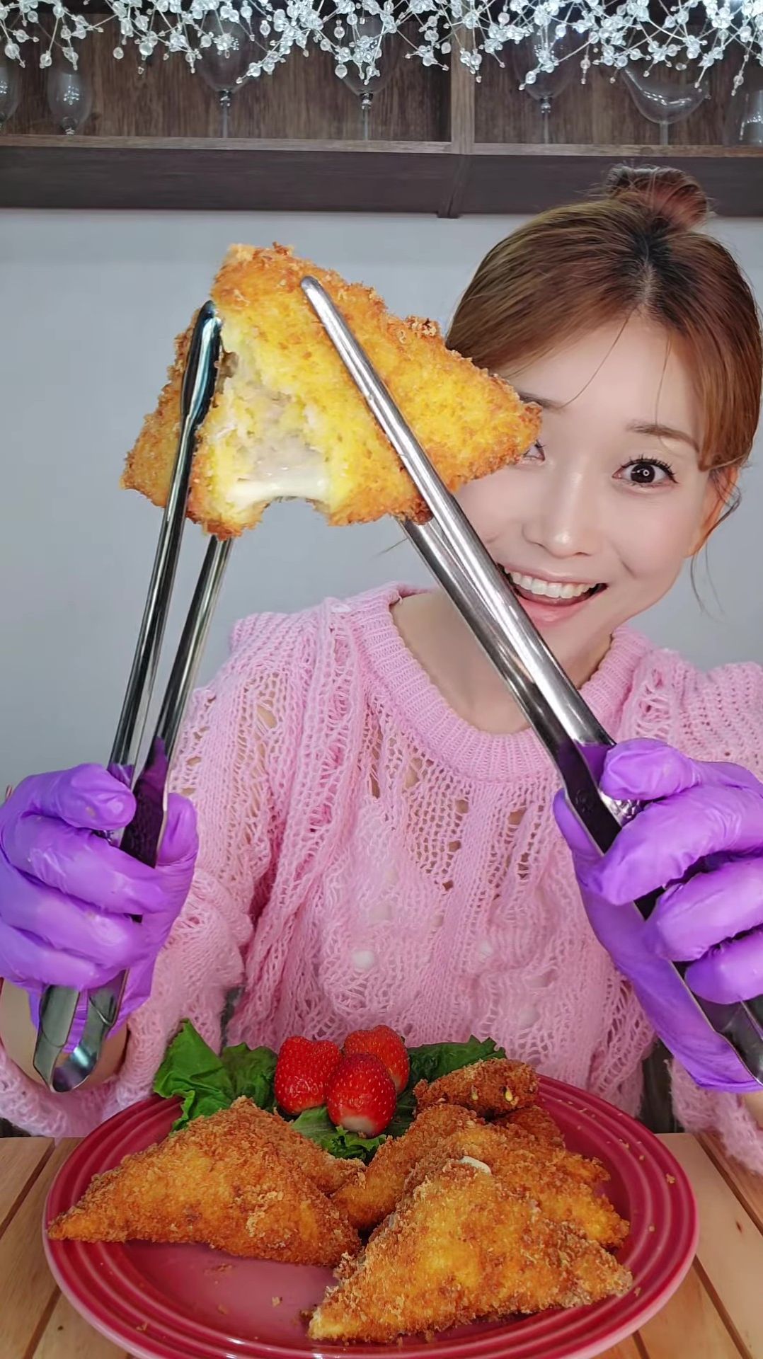 Сырные треугольники с начинкой из соевого мяса 😁