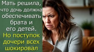 Мать решила, что дочь должна обеспечивать брата и его детей. Но поступок дочери всех шокировал