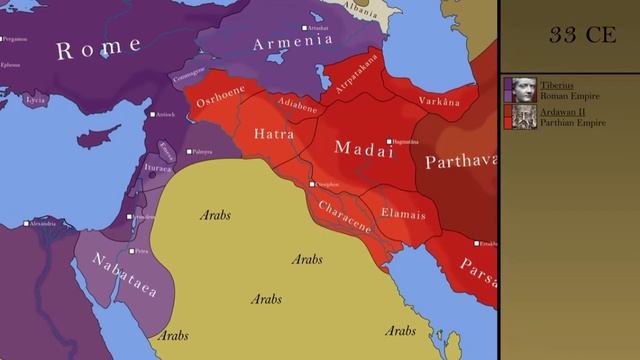 "Классический Средний Восток". От Дария I до Ардашира III. Подвижная карта с канала "Ollie Bye".