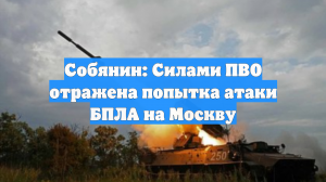 Собянин: Силами ПВО отражена попытка атаки БПЛА на Москву