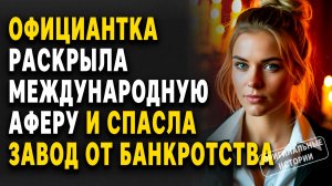 Официантка раскрыла международную аферу и спасла завод от банкротства. Слушать Аудиорассказы