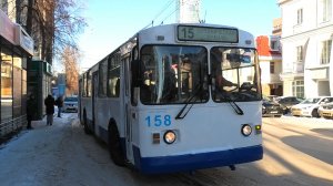 Троллейбус Екатеринбурга ЗиУ-682Г [Г00] борт.№158 маршрут 15 на остановке "Федерация профсоюзов"