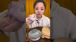 CHINESE MUKBANG SWEET FOODYELLOW CUSTARDMOCHIROLL LAYERCAKE LAYERBingxin666Mukbang EATING SHOW