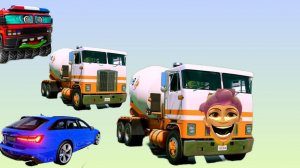 Грузовики против лежачих полицейских BeamNG Drive