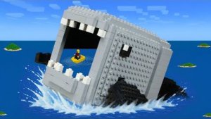 Побег с Гигантского Сервера Bloop с Minecraft. Lego Bloop выбралься из океана
