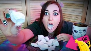 АСМР Итинг ПИЩЕВОГО МЕЛА 🎧 шепот + болталка + хруст + мукбанг 🎧 ASMR Eating chalk (сборник)