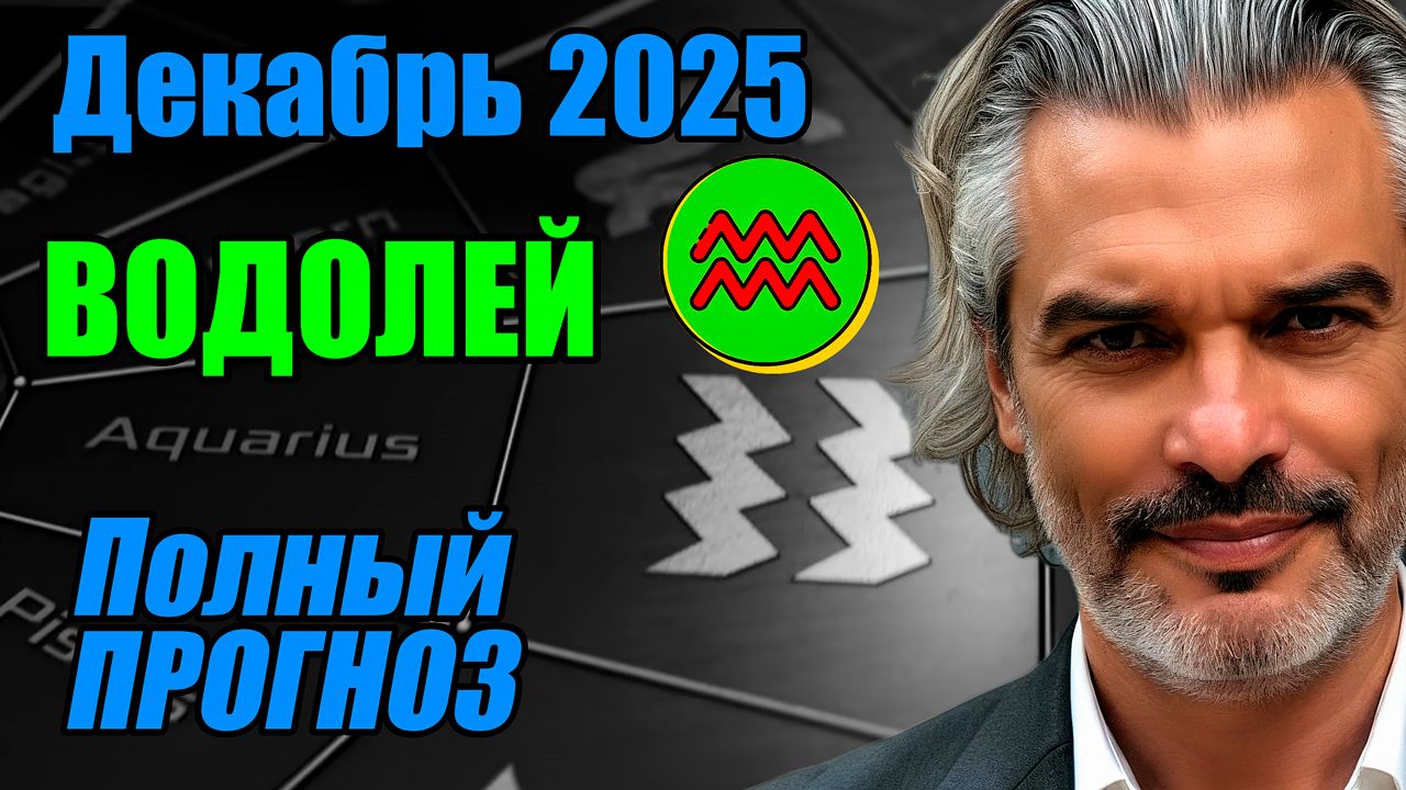Водолей. Декабрь 2025 — Смена ритма и внутренний поворот судьбы #водолей #прогноз #декабрь