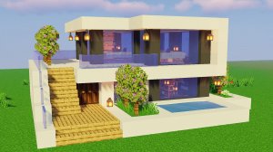 Minecraft: Как построить небольшой современный дом
