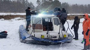 С оторвавшейся льдины на Новосибирском водохранилище спасли 13 рыбаков