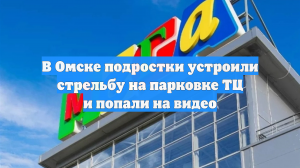 В Омске подростки устроили стрельбу на парковке ТЦ и попали на видео