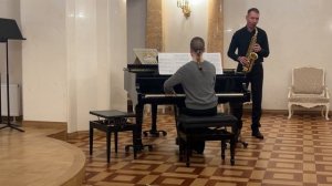 Л.Левашкевич «Ты мой ангел» Виталий Черных (саксофон) , Олеся Черных (фортепиано)