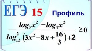 Логарифмическое неравенство. Метод рационализации