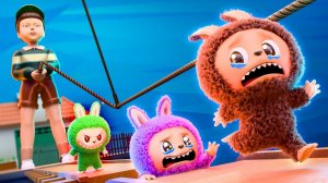 ЛАБУБУ против КАЛЬМАРА. ИГРА С КАЛЬМАРАМИ 3! Анимация Лабубу