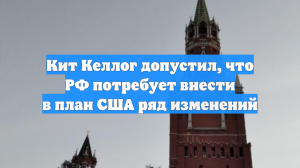 Кит Келлог допустил, что РФ потребует внести в план США ряд изменений