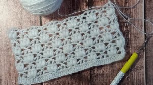 МК Узор для палантина крючком