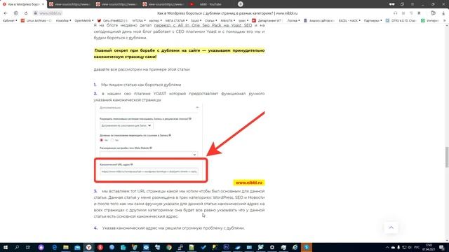 SEO ✅ Wordpress - боремся с дублями страниц "canonical" / duplicate pages / Канонический адрес смотреть онлайн